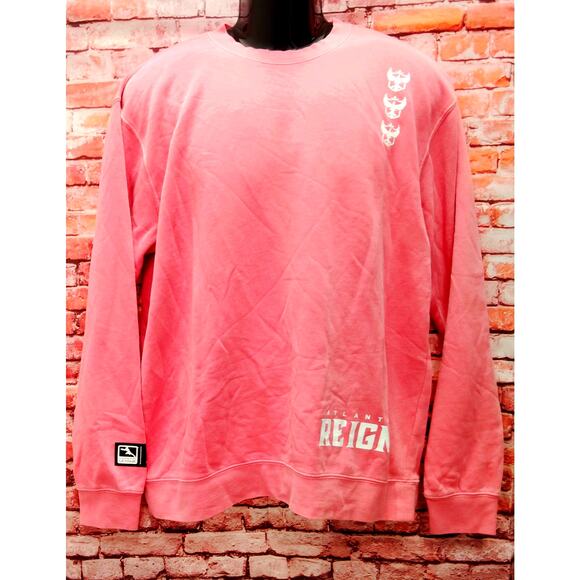 Atlanta Reign Sweatshirt Unisex Large Pink Fleece Lined ULT Video Game Sports - Picture 1 of 8
